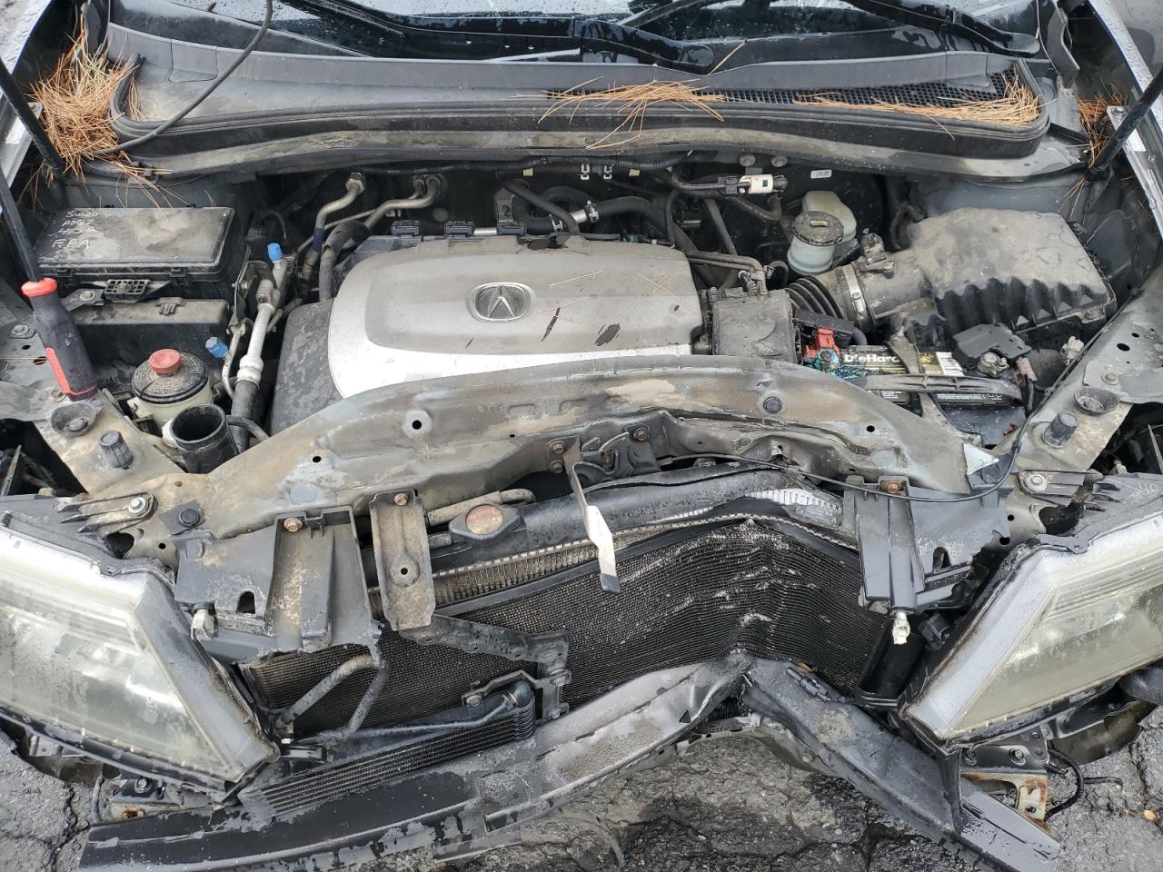 2011 Acura MDX VIN 2HNYD2H42BH513656 Copart auction photo, front end / side damage thumbnail 12