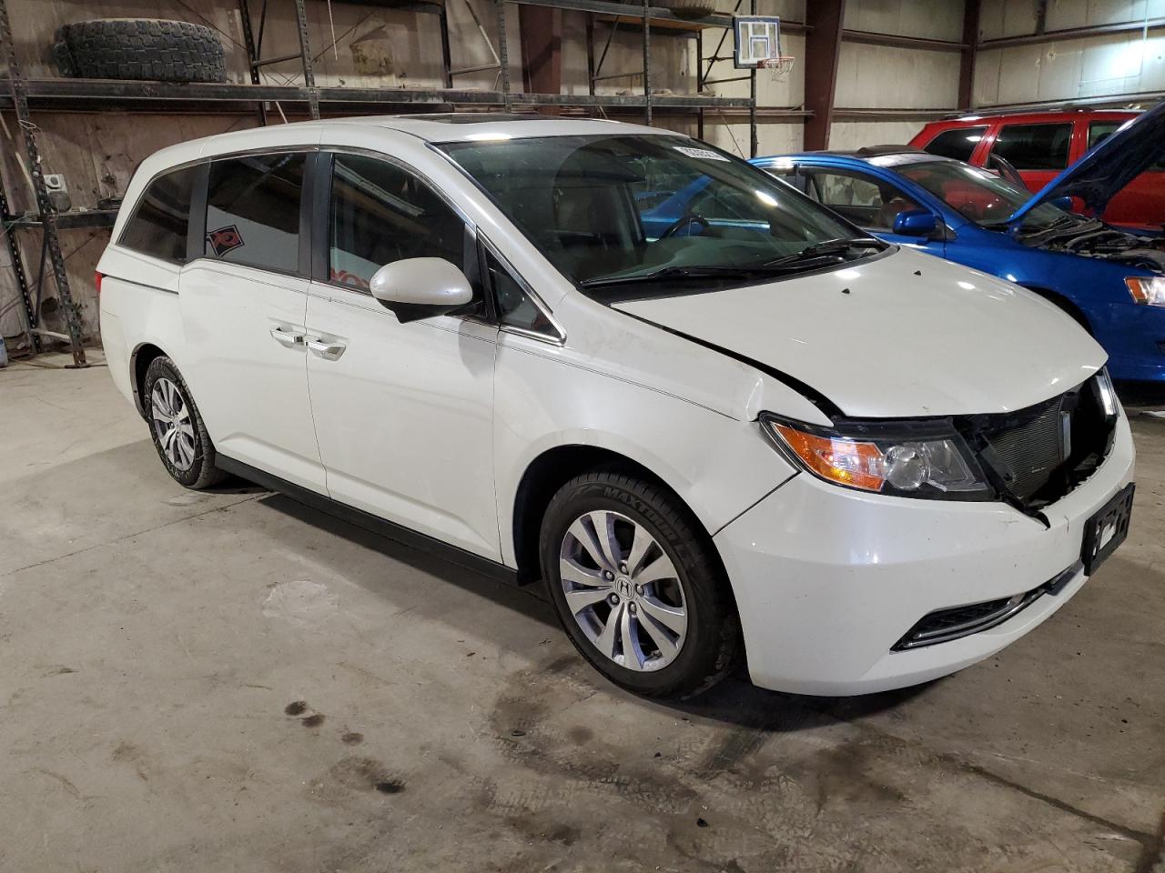 2016 Honda Odyssey VIN 5FNRL5H60GB065866 Copart auction photo, front end / mechanical damage thumbnail 4