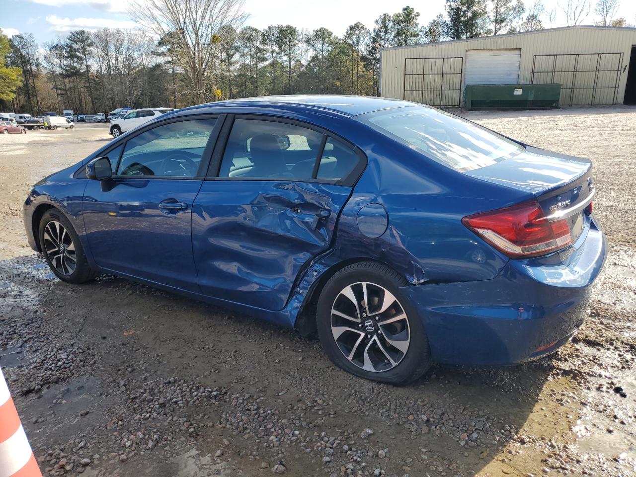 2013 Honda Civic VIN 19XFB2F87DE086921 Copart auction photo, side damage thumbnail 2