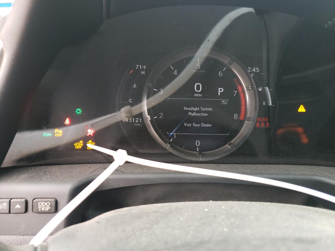 2019 Lexus ES VIN 58ABZ1B12KU011690 Copart auction photo, front end damage thumbnail 9