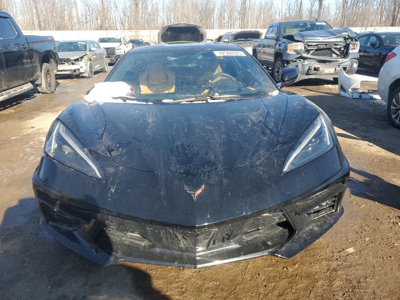 2023 Chevrolet Corvette VIN 1G1YB2D41P5122703 Copart auction photo, side / front end damage thumbnail 5