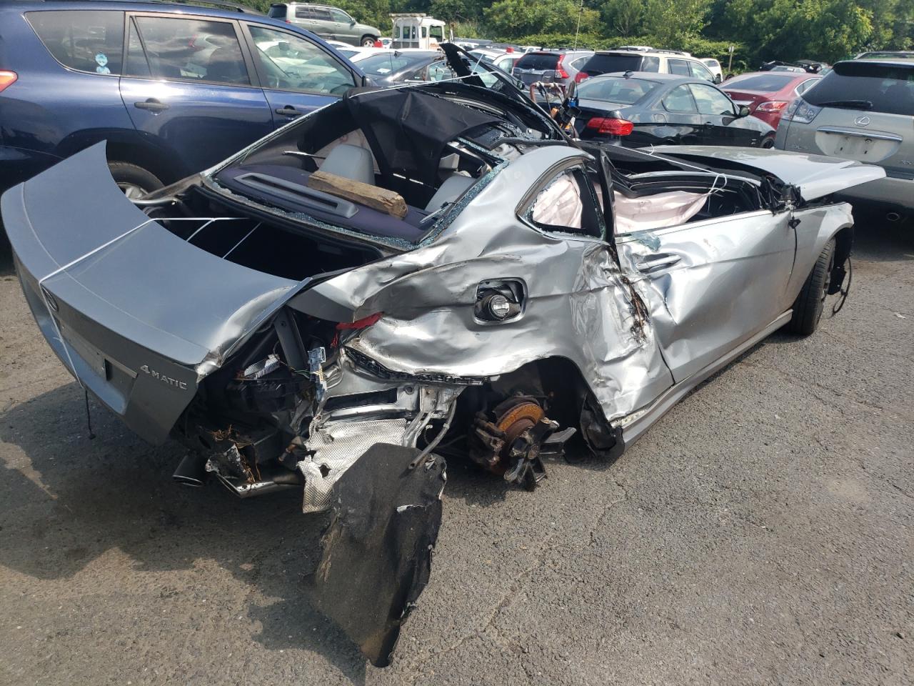 2014 Mercedes-Benz C-klasse VIN WDDGJ8JB4EG268872 Copart auction photo, all over damage thumbnail 3