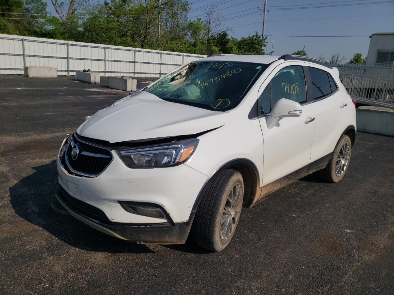 2017 Buick Encore VIN KL4CJ1SB3HB017173 Copart auction photo, front end damage thumbnail 2