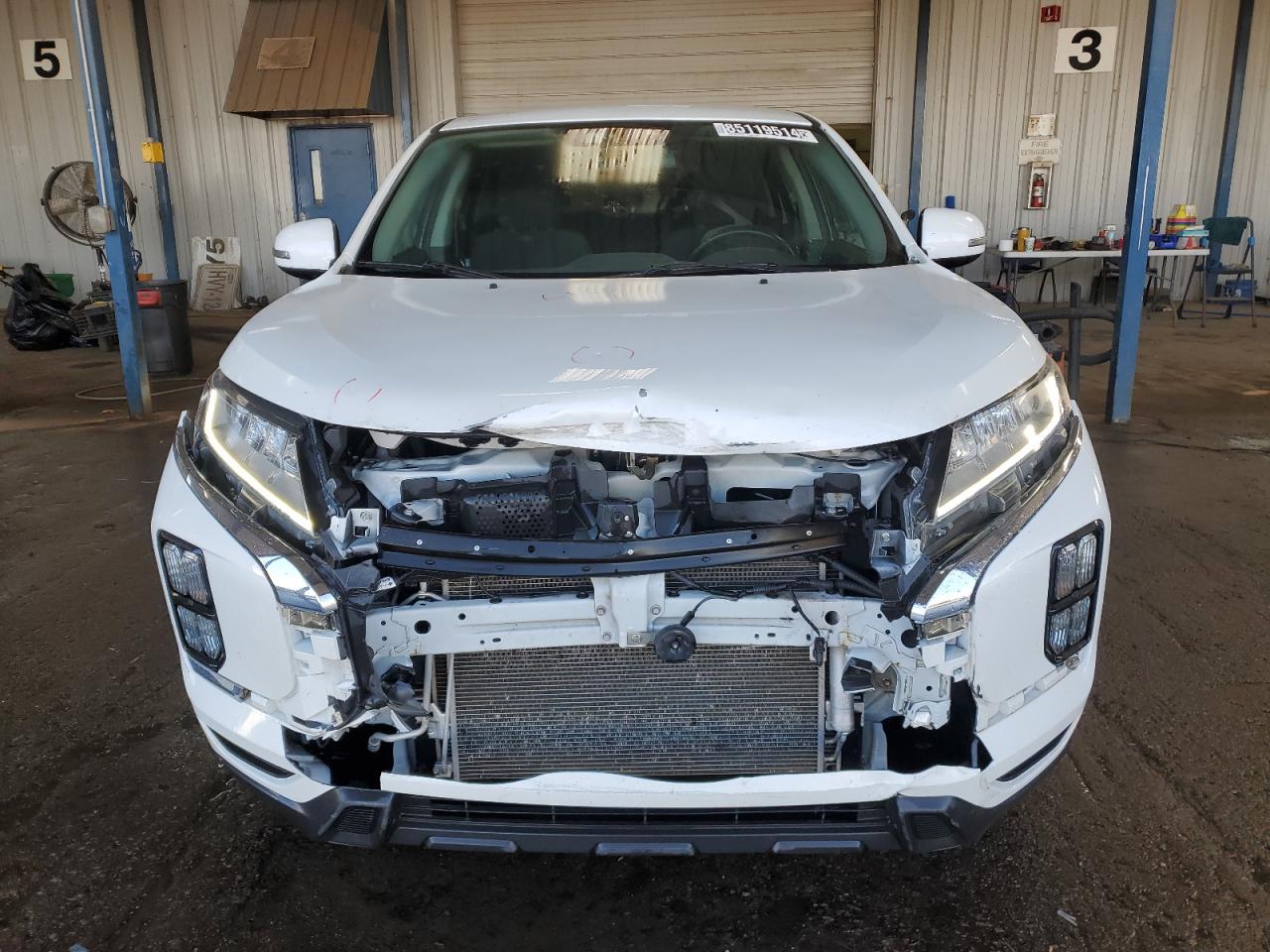 2021 Mitsubishi Outlander VIN JA4ARUAU5MU022961 Copart auction photo, front end damage thumbnail 5
