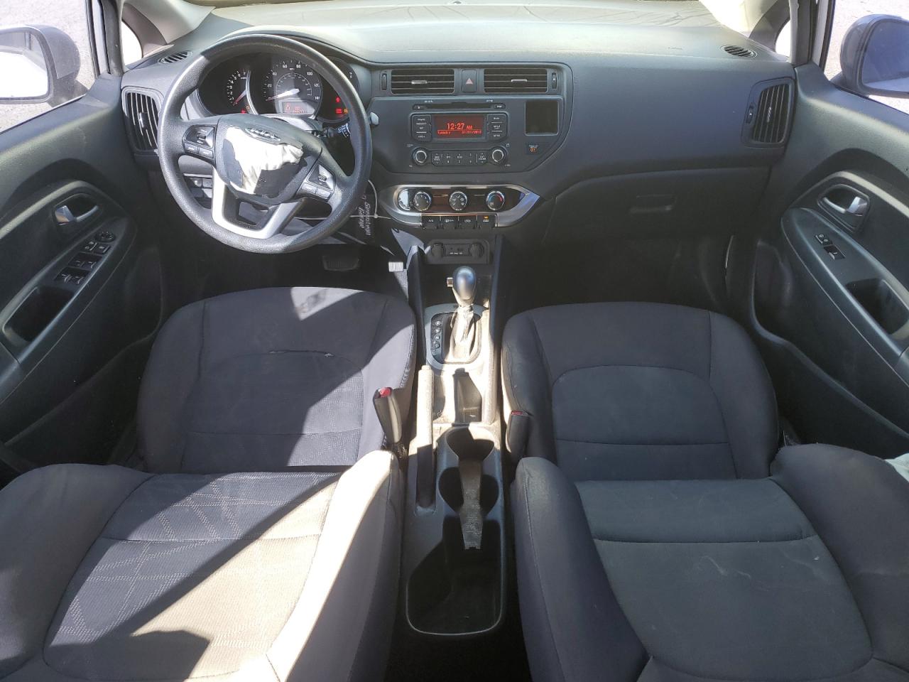 2013 KIA Rio VIN KNADM5A33D6197175 Copart auction photo, front end / side damage thumbnail 8