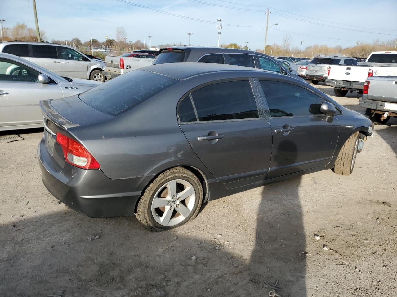 2010 Honda Civic VIN 2HGFA1F66AH315814 Copart auction photo, front end / rear end damage thumbnail 3