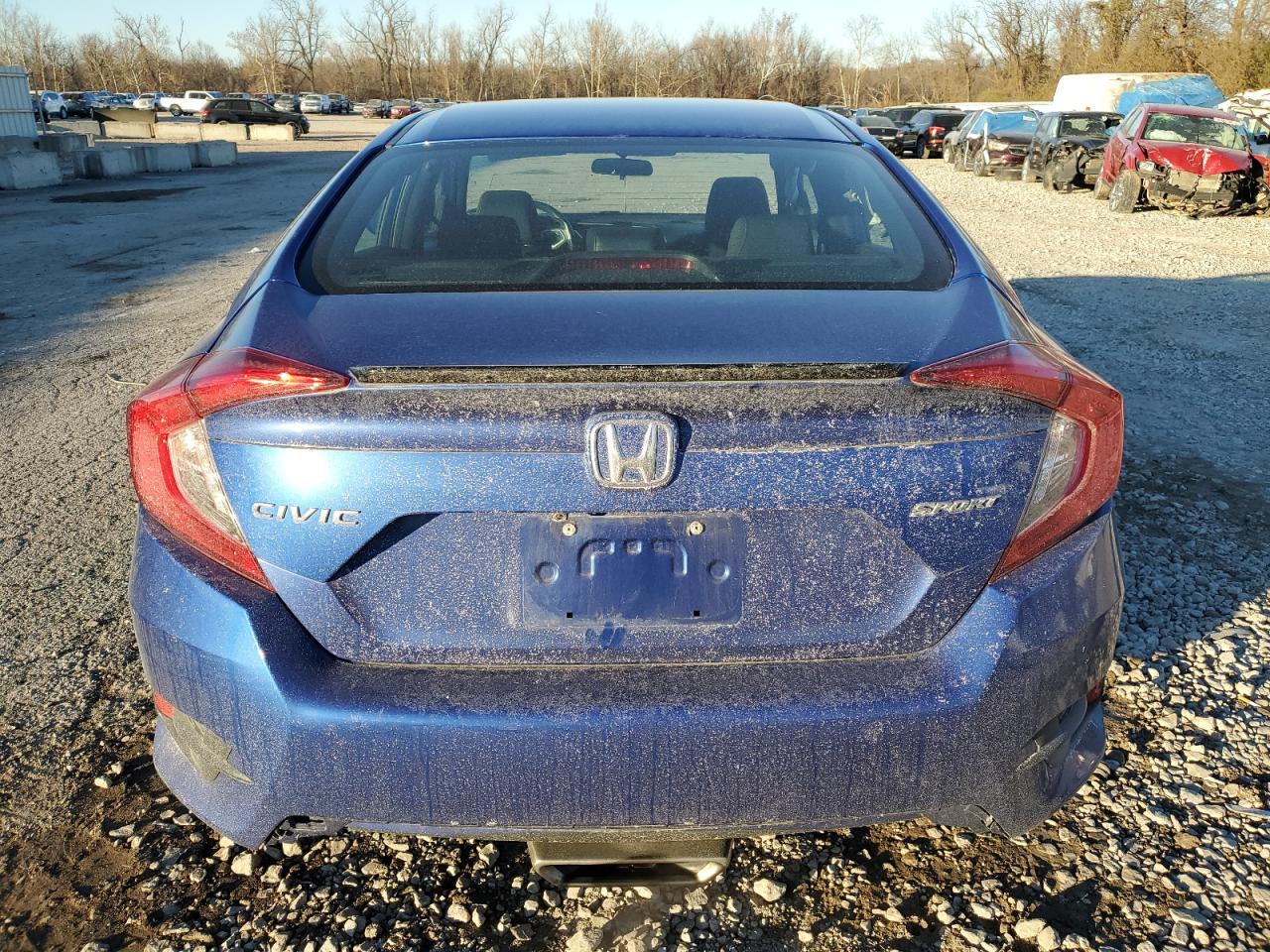 2021 Honda Civic VIN 19XFC2F80ME202876 Copart auction photo, front end / rear end damage thumbnail 6