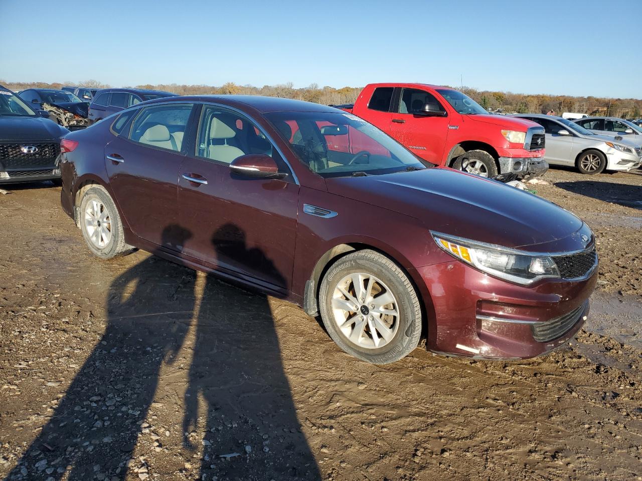 2016 KIA Optima VIN 5XXGT4L3XGG114714 Copart auction photo, mechanical damage thumbnail 4