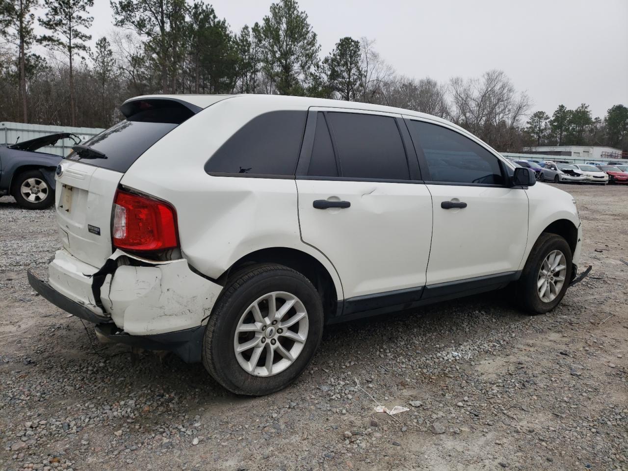 2013 Ford Edge VIN 2FMDK3GC8DBE02135 Copart auction photo, front end / rear end damage thumbnail 3