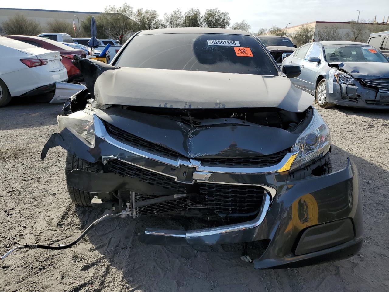 2014 Chevrolet Malibu VIN 1G11B5SL8EF201130 Copart auction photo, front end damage thumbnail 5