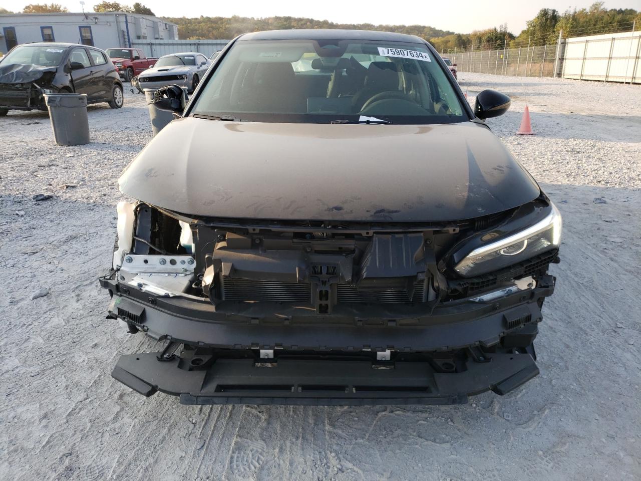 2024 Honda Civic VIN 2HGFE2F23RH593136 Copart auction photo, front end / side damage thumbnail 5