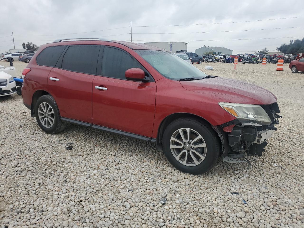 2015 Nissan Pathfinder VIN 5N1AR2MN0FC674762 Copart auction photo, front end damage thumbnail 4