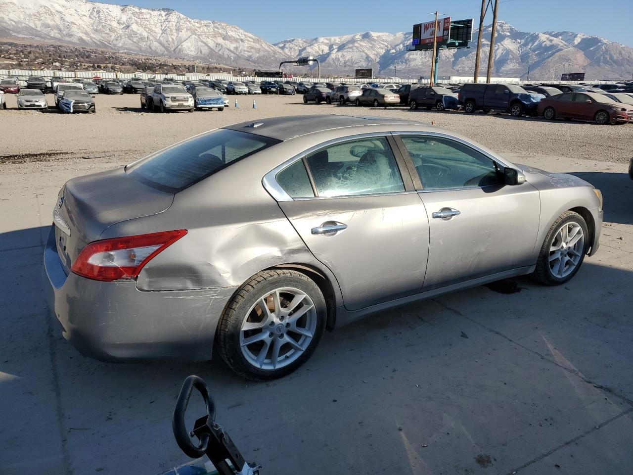 2009 Nissan Maxima VIN 1N4AA51E19C856630 Copart auction photo, side / rear end damage thumbnail 3