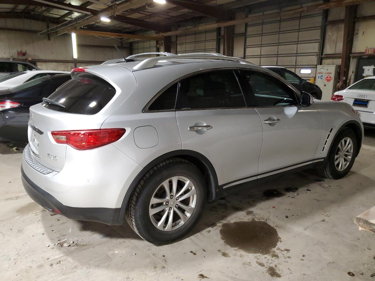2010 Infiniti FX VIN JN8AS1MU8AM800559 Copart auction photo, front end / side damage thumbnail 3