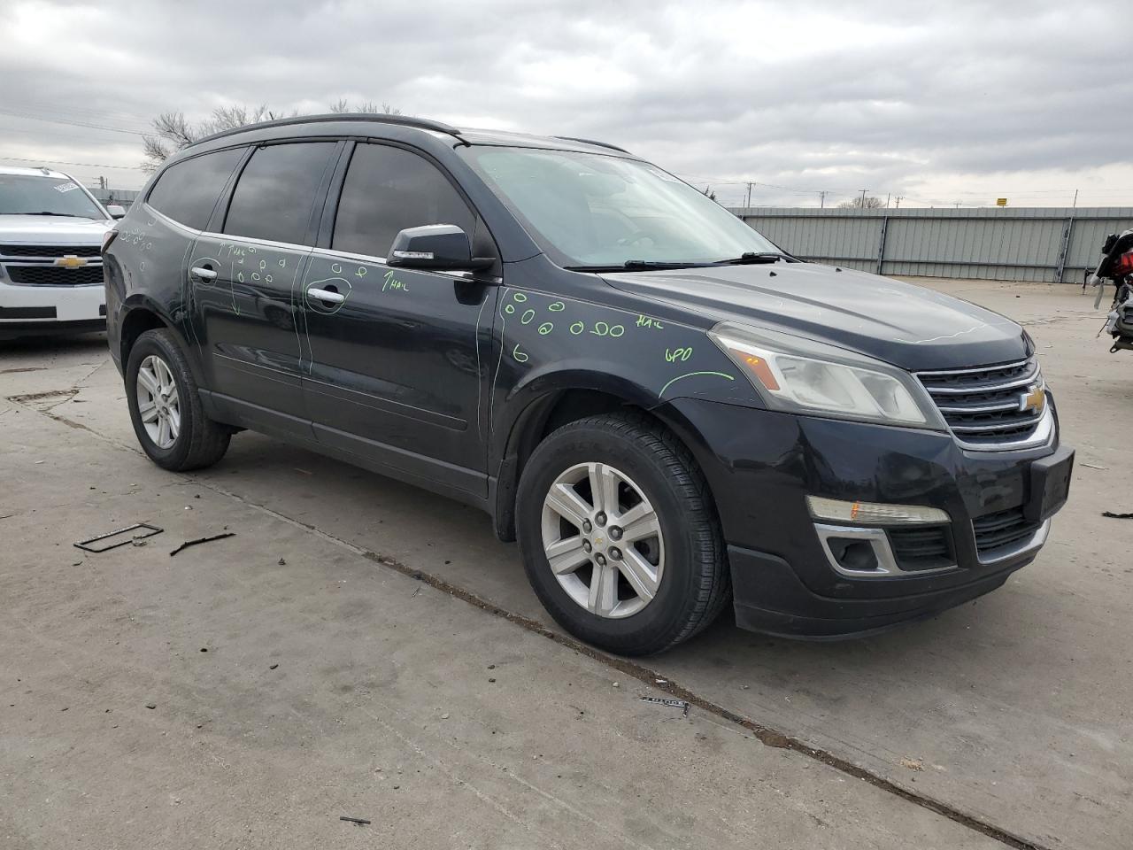 2014 Chevrolet Traverse VIN 1GNKRHKD7EJ370223 Copart auction photo, mechanical / hail damage thumbnail 4