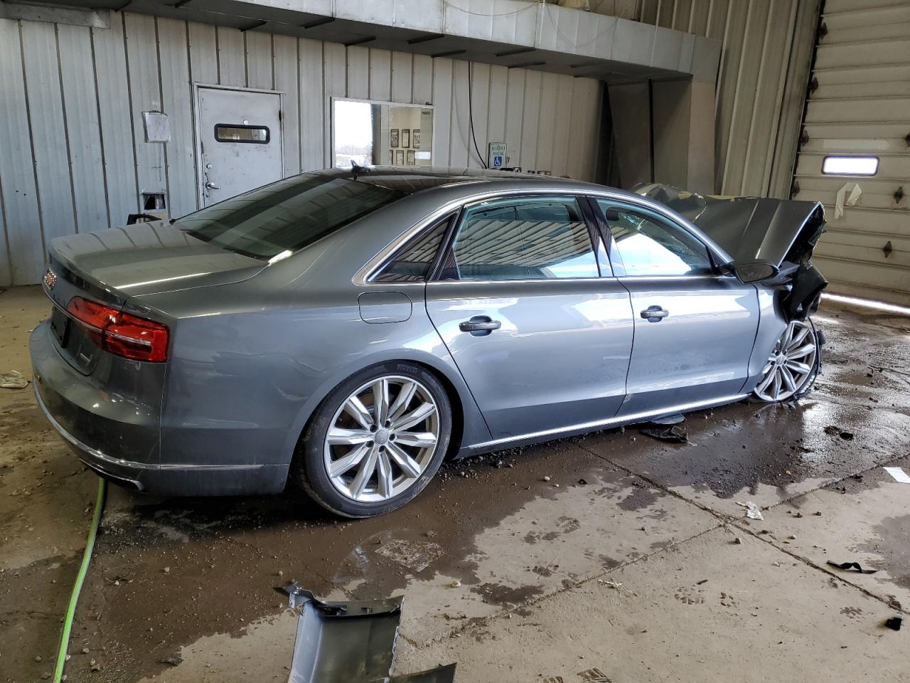2016 Audi A8 VIN WAU34AFD8GN014188 Copart auction photo, front end damage thumbnail 3