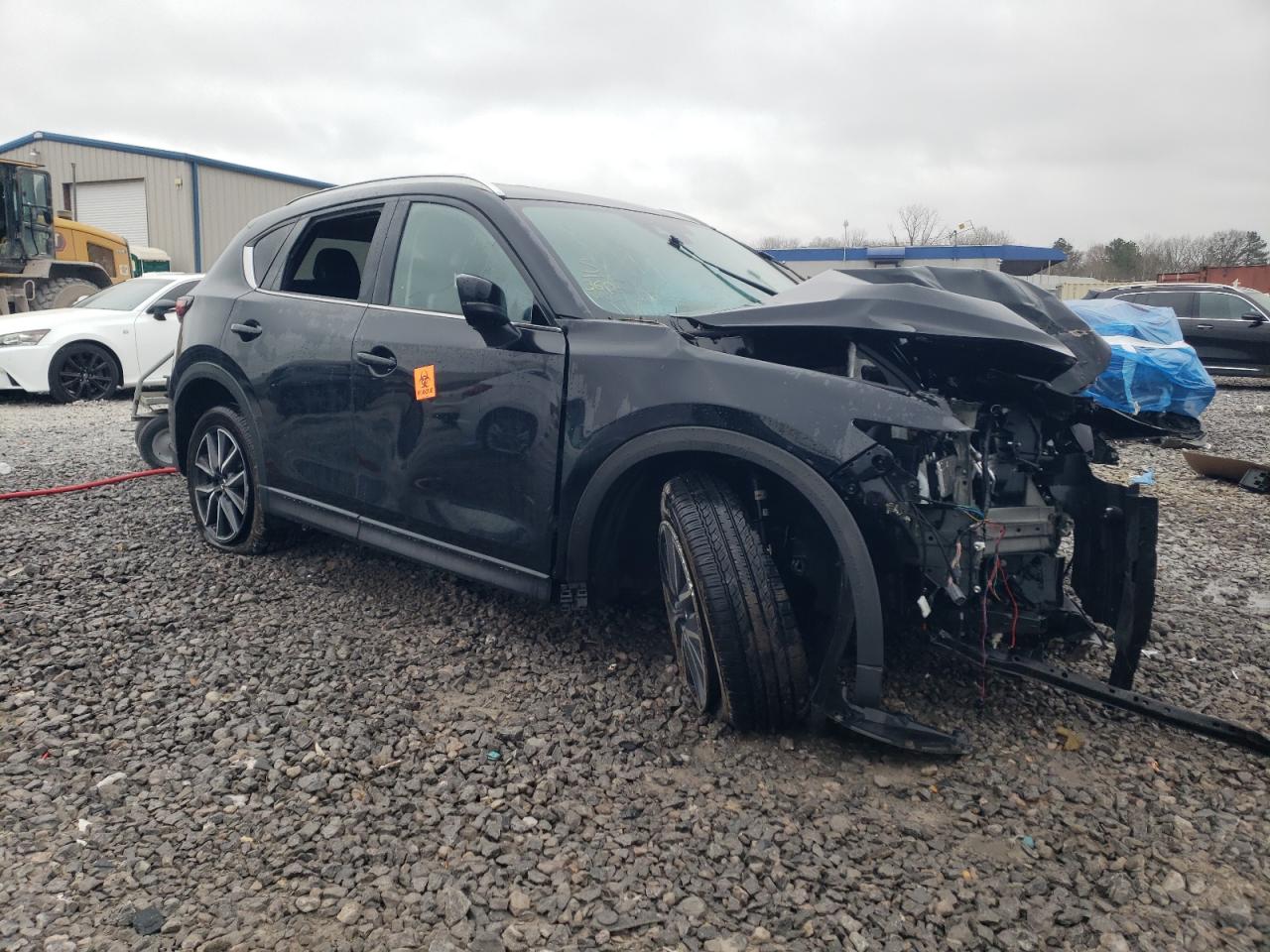 2018 Mazda CX-5 VIN JM3KFBDM0J0403095 Copart auction photo, front end / side damage thumbnail 4