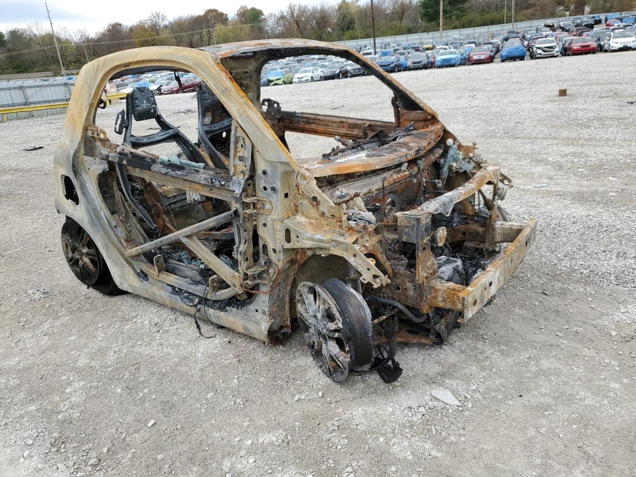 2016 Smart Fortwo VIN WMEFJ5DA9GK074606 Copart auction photo, burn damage thumbnail 4