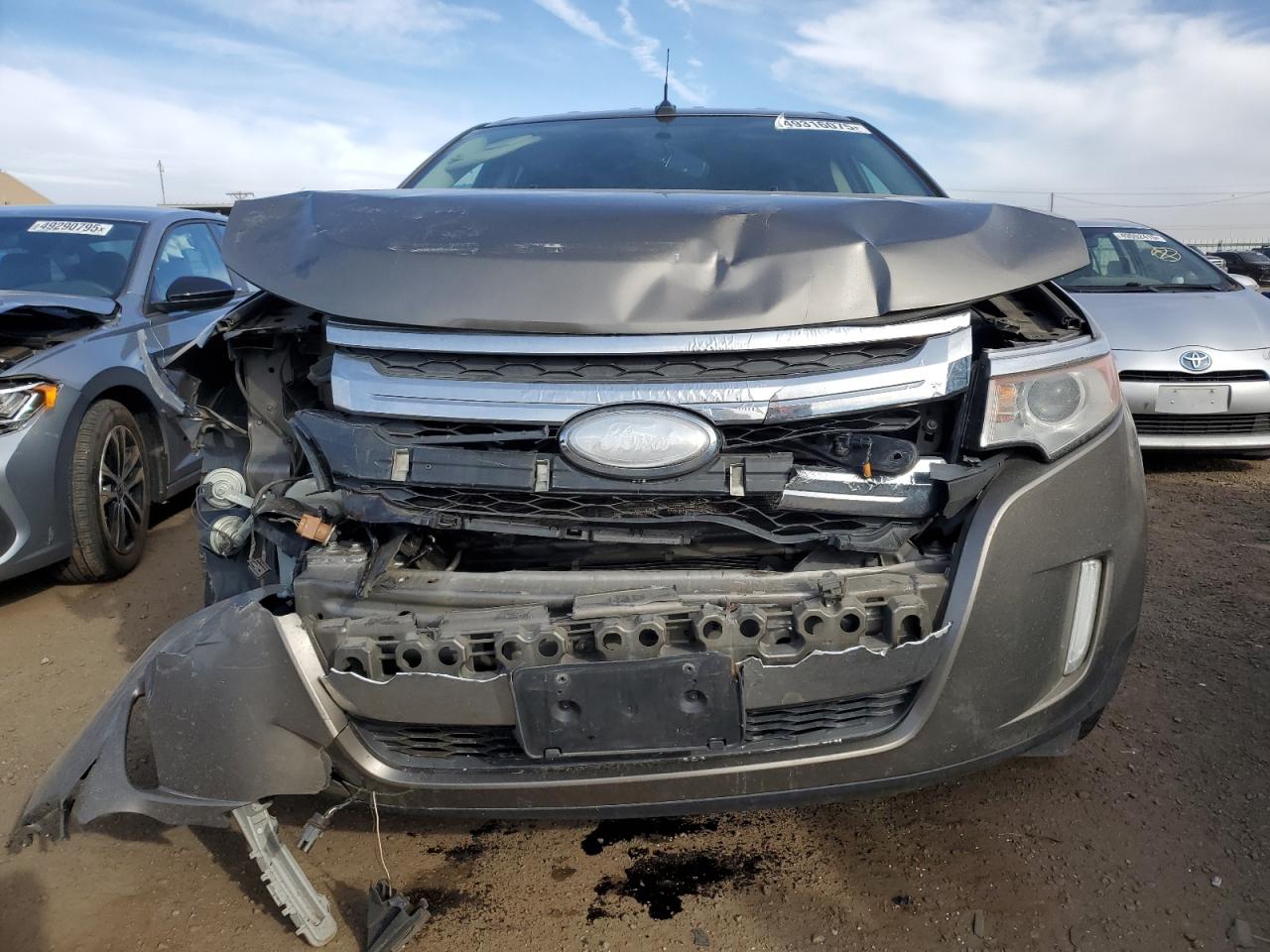 2013 Ford Edge VIN 2FMDK3KC6DBB38002 Copart auction photo, front end damage thumbnail 5