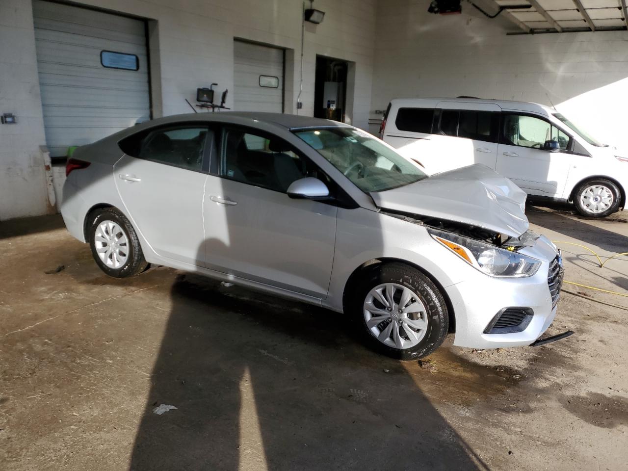 2019 Hyundai Accent VIN 3KPC24A33KE083683 Copart auction photo, front end damage thumbnail 4