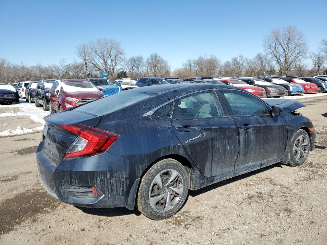 2020 Honda Civic VIN 19XFC2F62LE003440 Copart auction photo, front end damage thumbnail 3