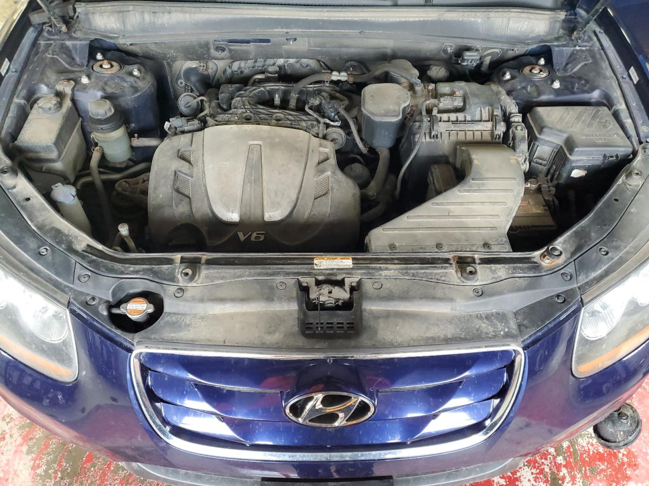 2010 Hyundai Santa Fe VIN 5NMSH4AG4AH378974 Copart auction photo, front end / side damage thumbnail 12