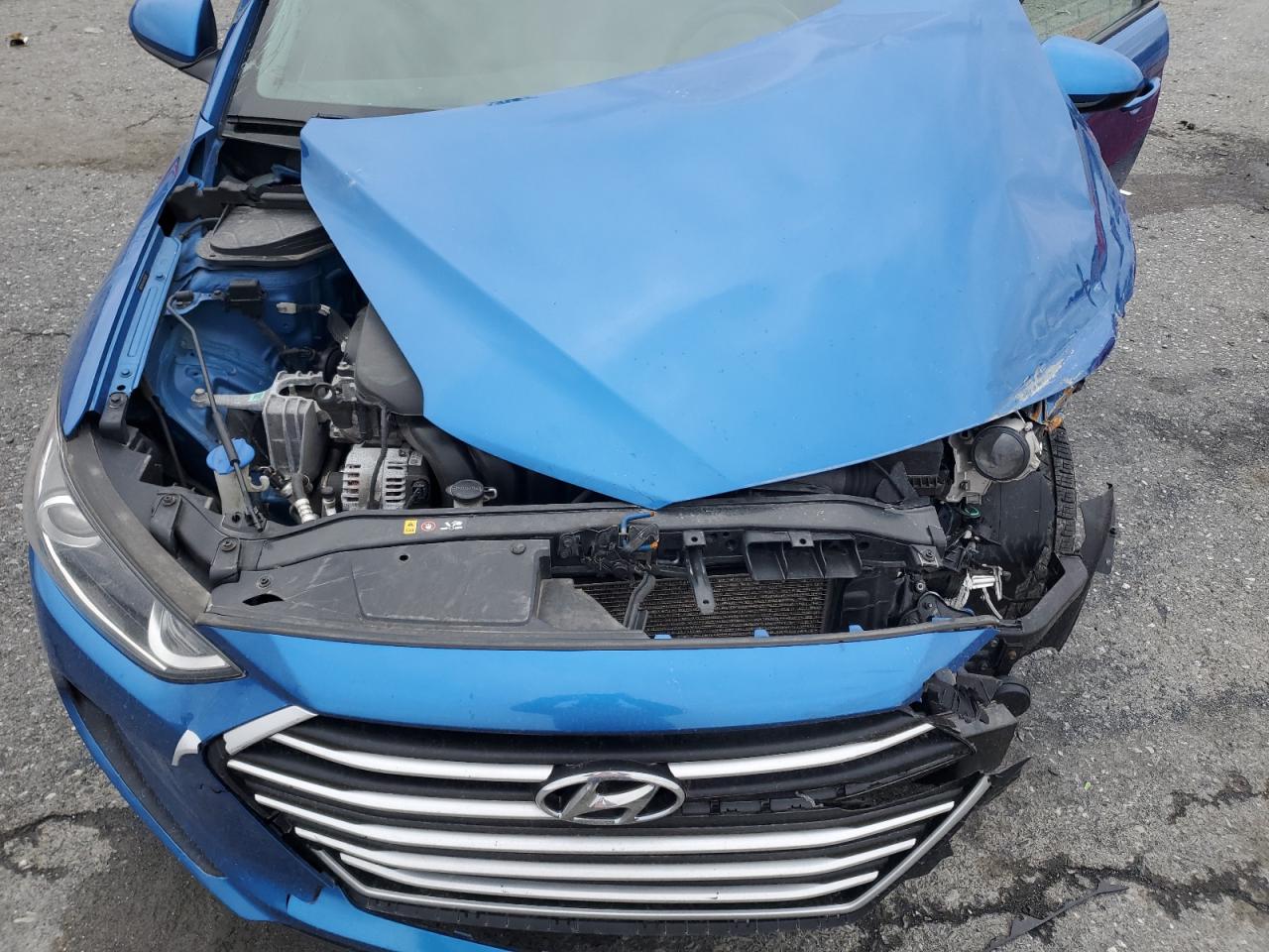 2018 Hyundai Elantra VIN 5NPD84LF4JH289230 Copart auction photo, front end / side damage thumbnail 11