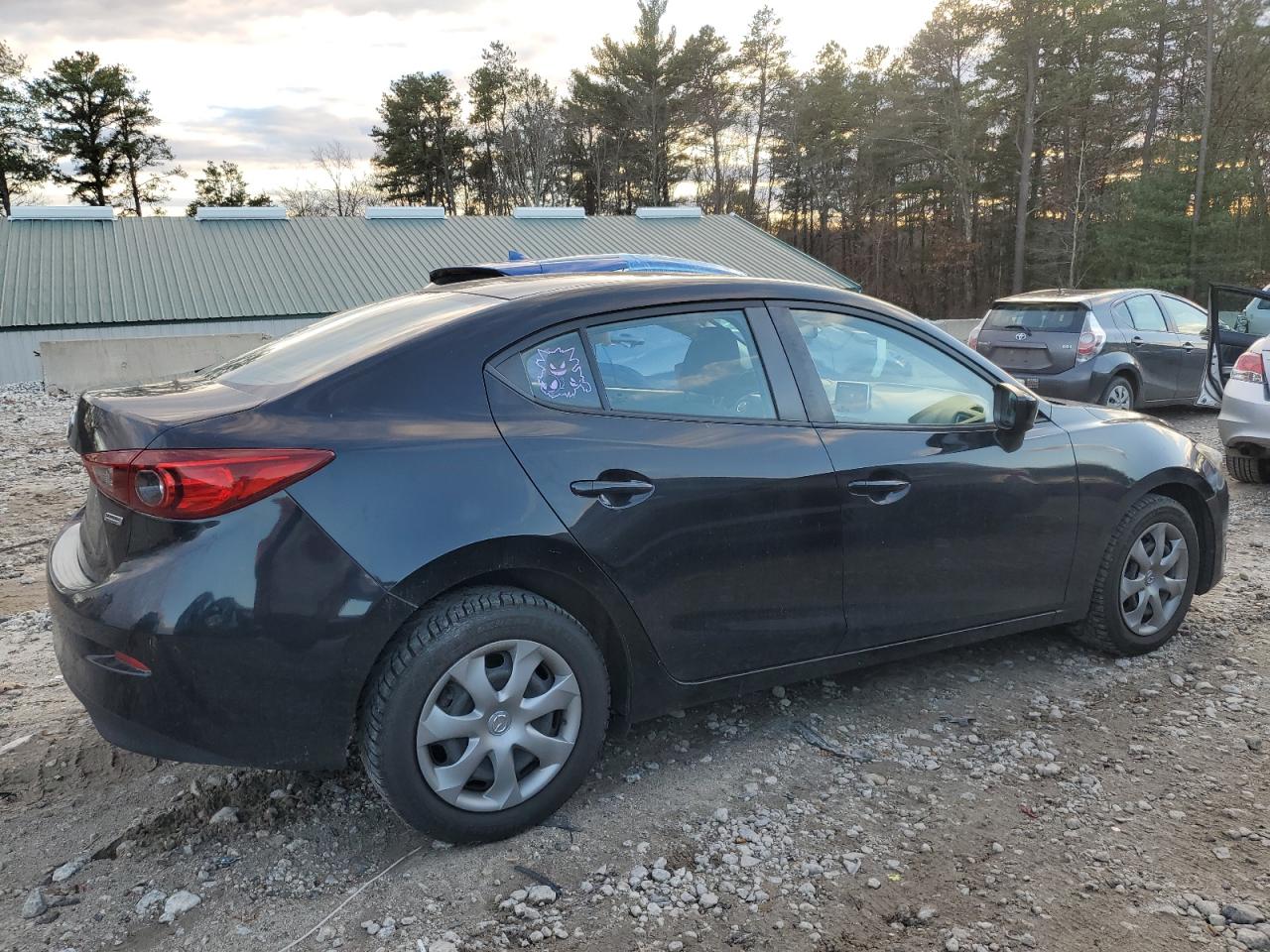 2016 Mazda 3 VIN JM1BM1T76G1310704 Copart auction photo, side / front end damage thumbnail 3