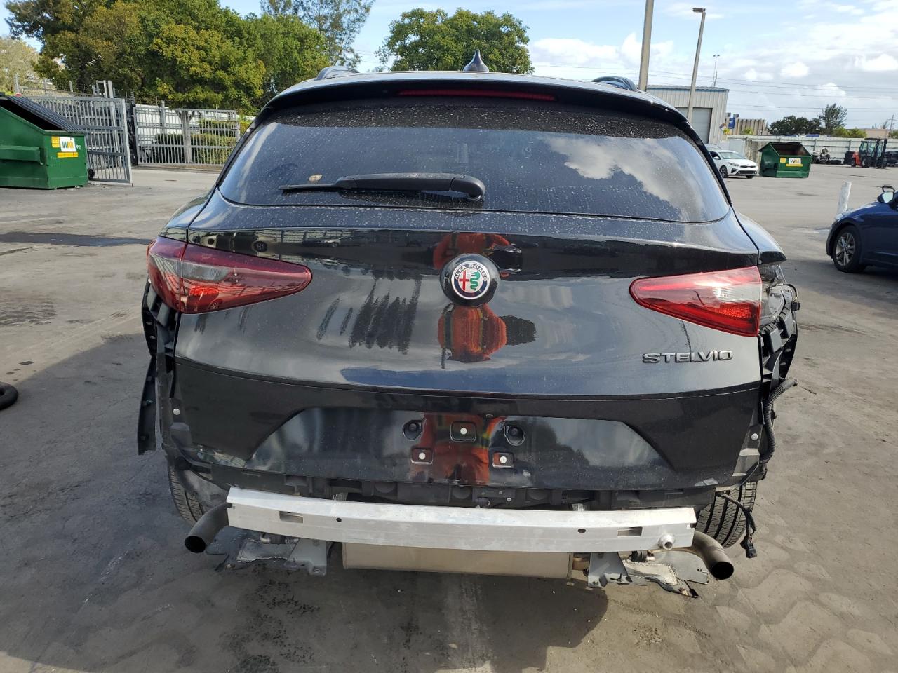 2021 Alfa Romeo Stelvio VIN ZASPAJAN1M7D12134 Copart auction photo, all over damage thumbnail 6