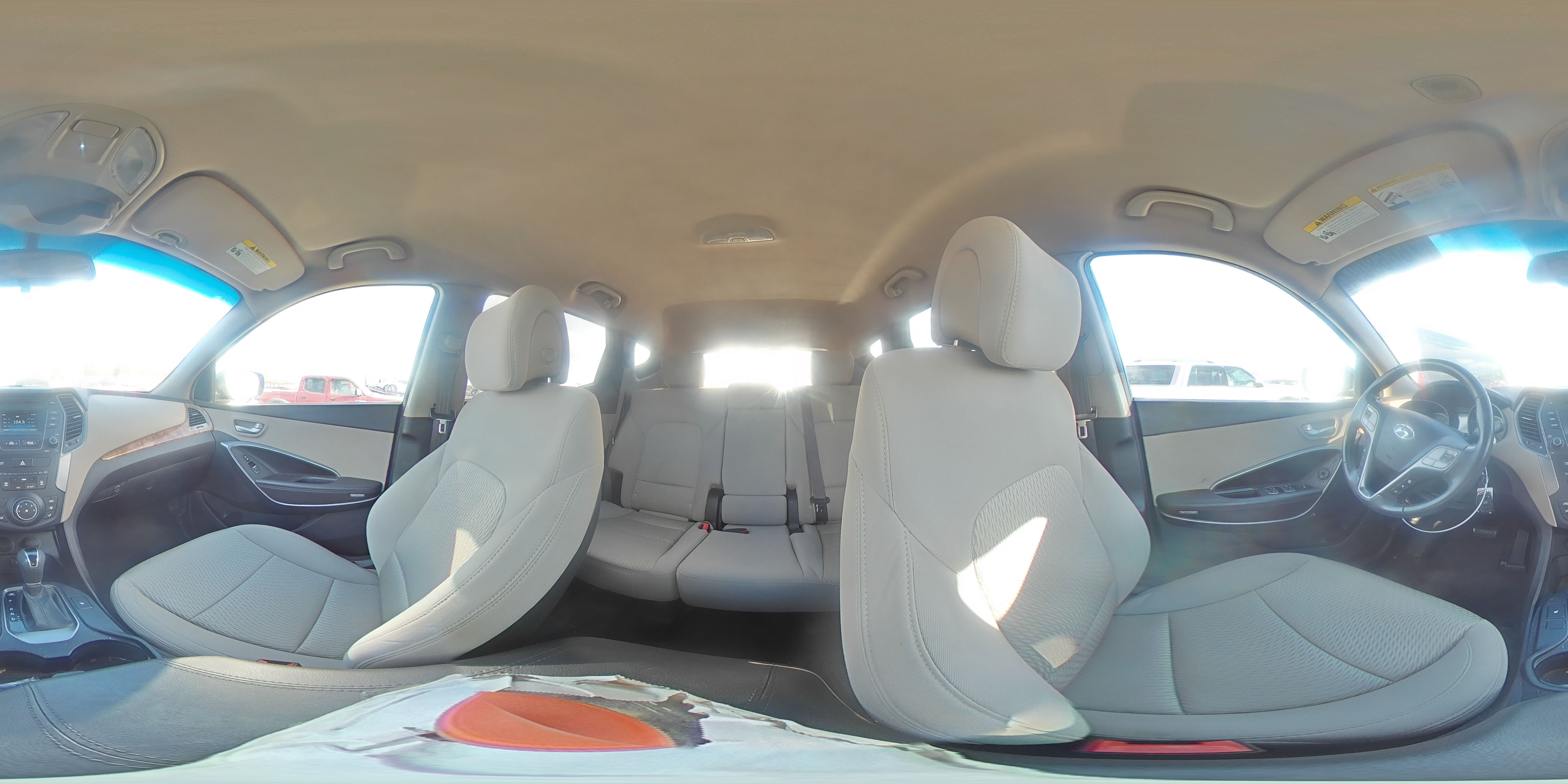 2014 Hyundai Santa Fe VIN 5XYZUDLB2EG164979 Copart auction photo, front end / minor dent/scratches damage thumbnail 14