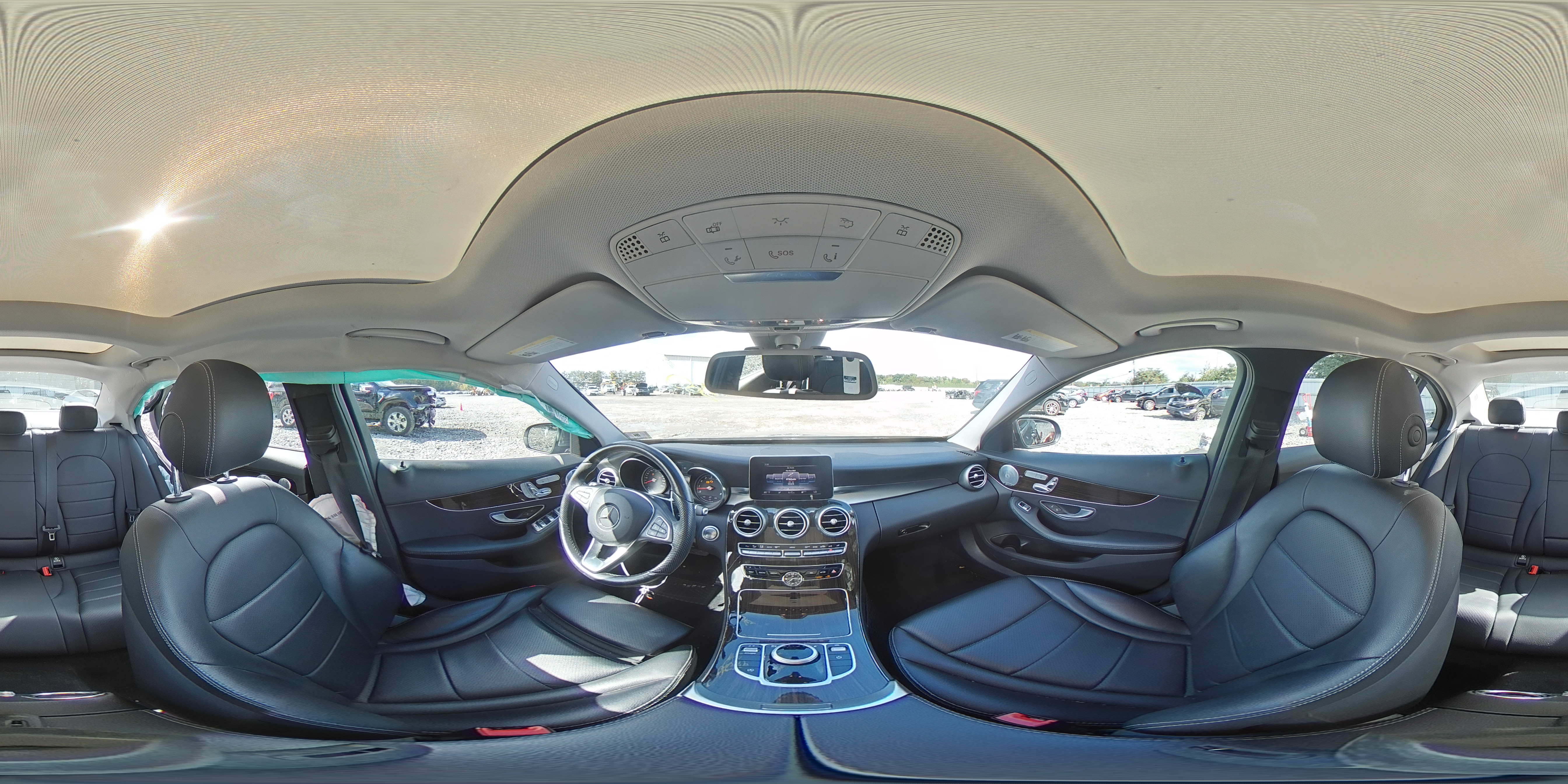 2017 Mercedes-Benz C-klasse VIN 55SWF4KB2HU217723 Copart auction photo, side / undercarriage damage thumbnail 12