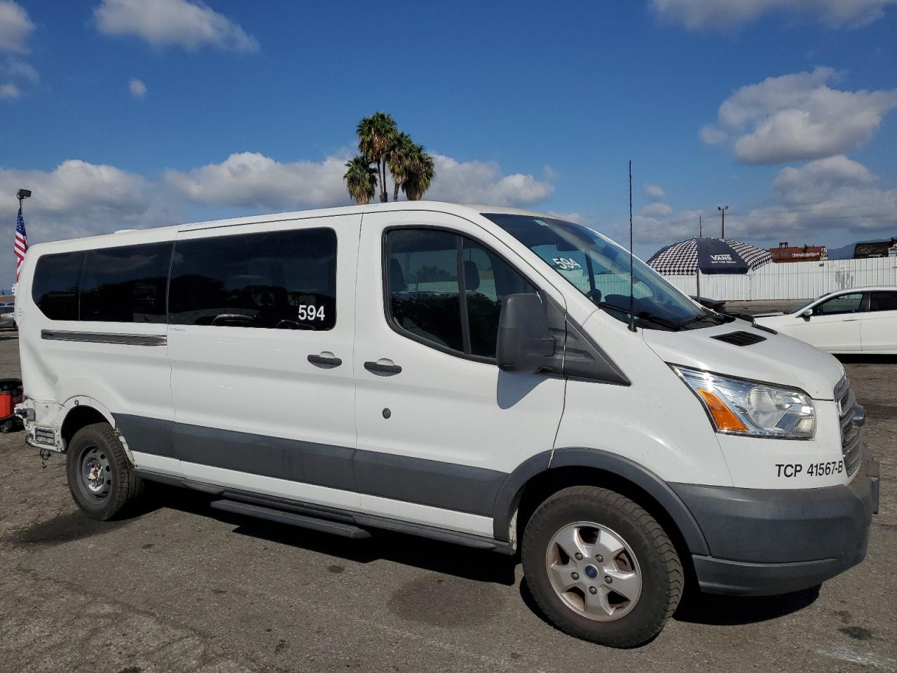 2018 Ford Transit VIN 1FBZX2YM9JKB09394 Copart auction photo, rear end damage thumbnail 4
