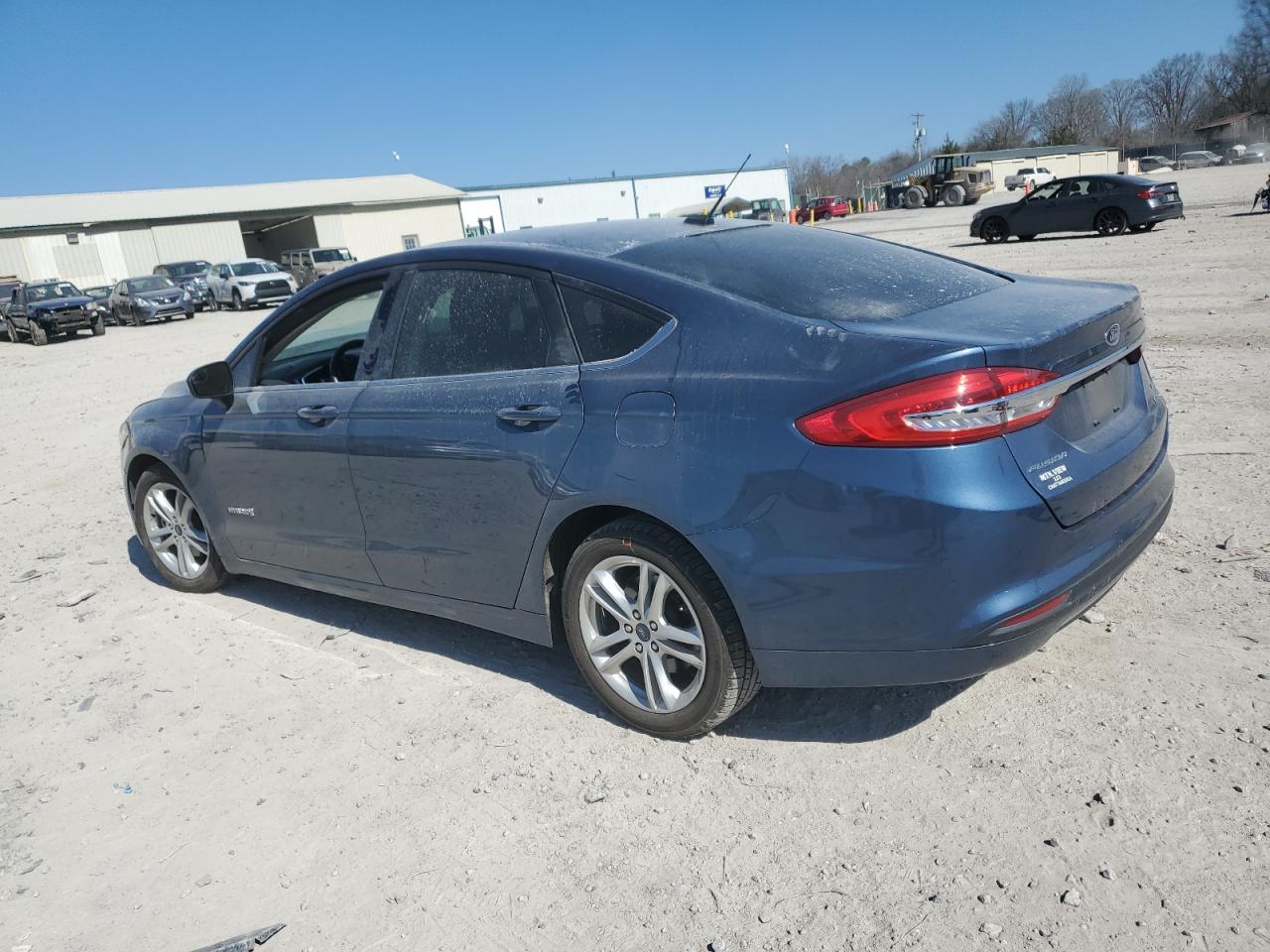2018 Ford Fusion VIN 3FA6P0LU4JR242110 Copart auction photo, front end / undercarriage damage thumbnail 2