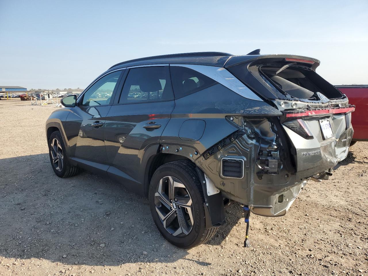 2024 Hyundai Tucson VIN KM8JCCD16RU220891 Copart auction photo, rear end / side damage thumbnail 2