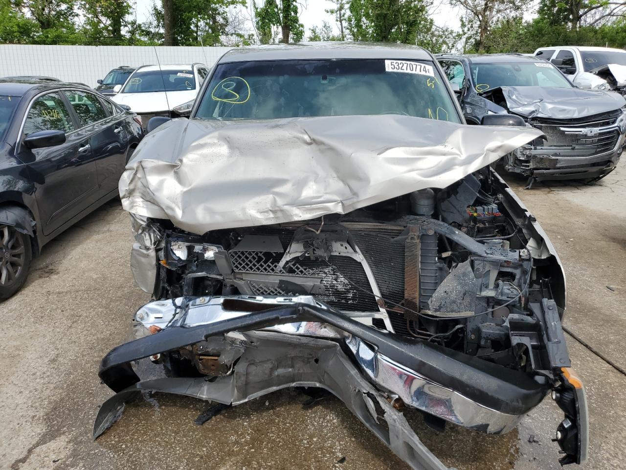 2003 Chevrolet Silverado VIN 1GCEK14T73Z343155 Copart auction photo, front end damage thumbnail 5