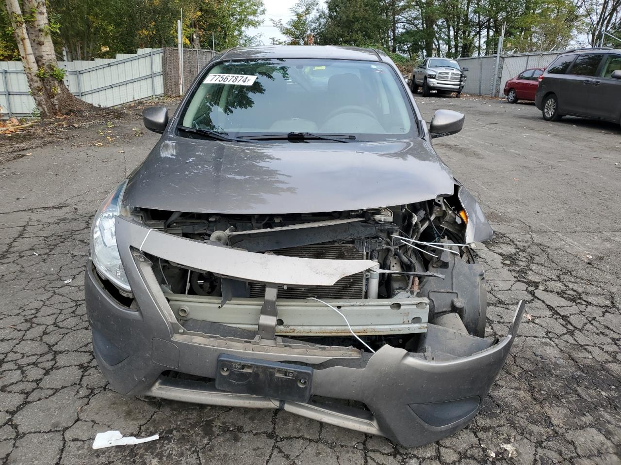2016 Nissan Versa VIN 3N1CN7AP6GL883881 Copart auction photo, front end damage thumbnail 5