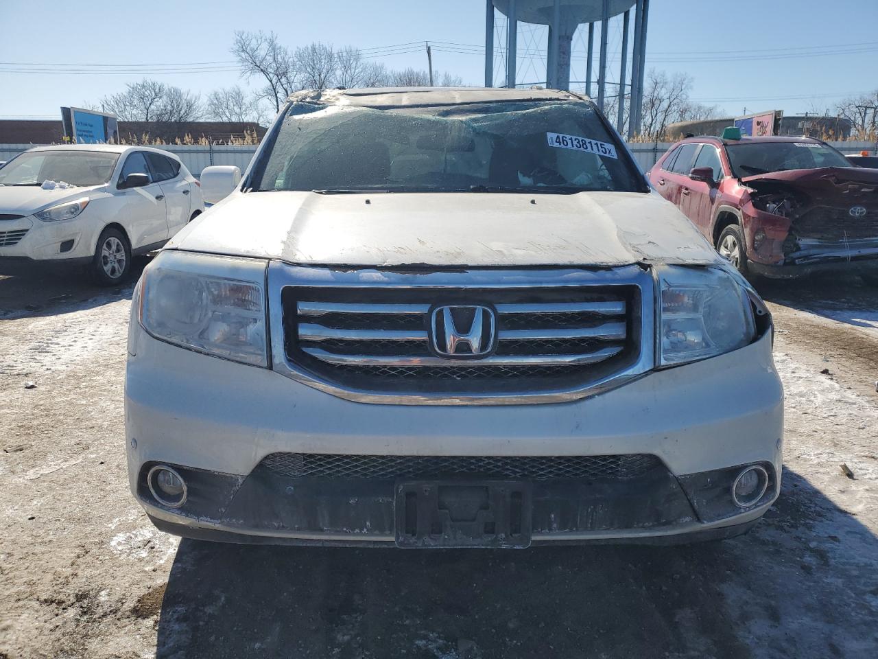 2013 Honda Pilot VIN 5FNYF4H9XDB043814 Copart auction photo, all over damage thumbnail 5