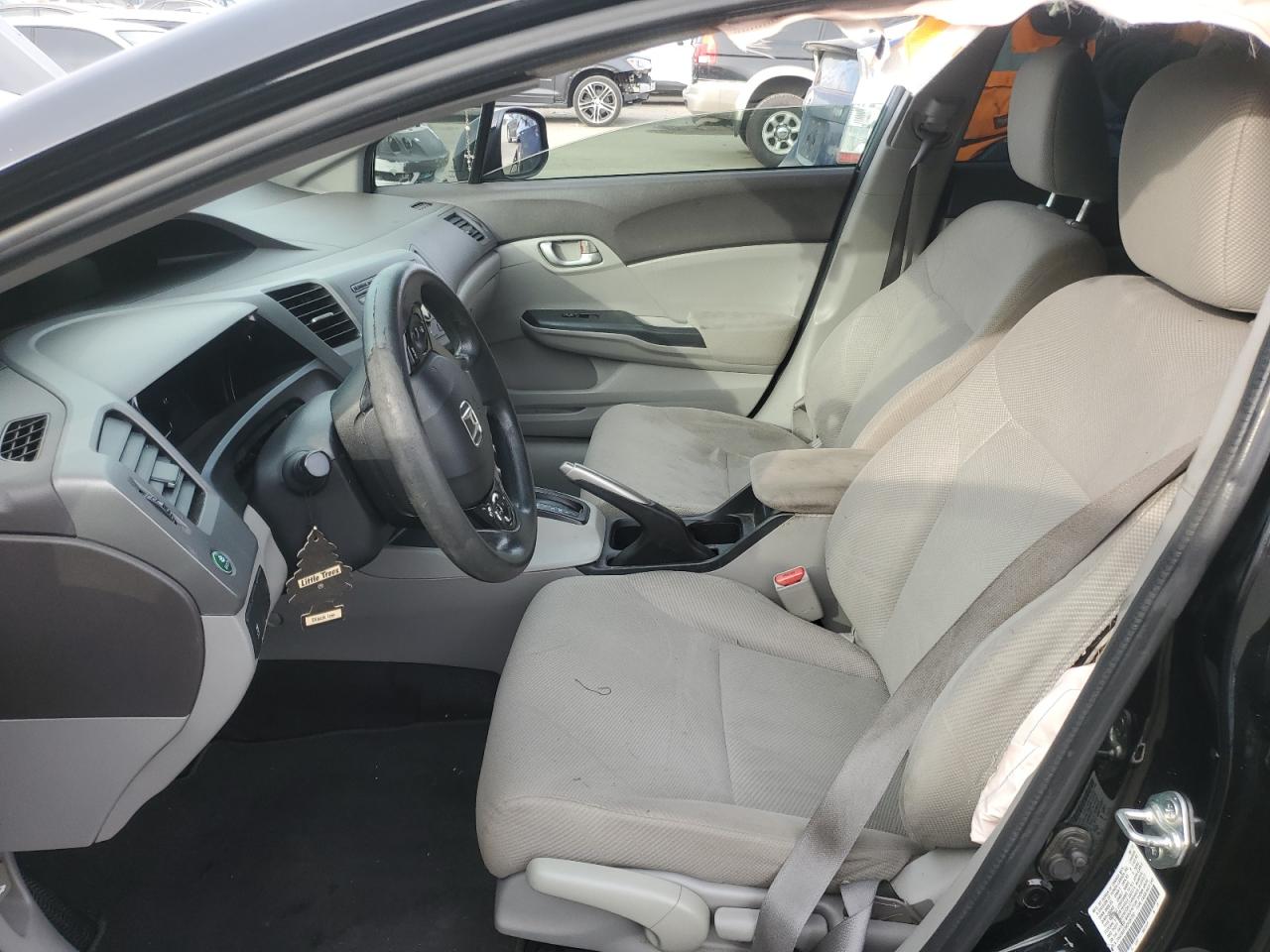 2012 Honda Civic VIN 2HGFB2F55CH587297 Copart auction photo, rear end / side damage thumbnail 7