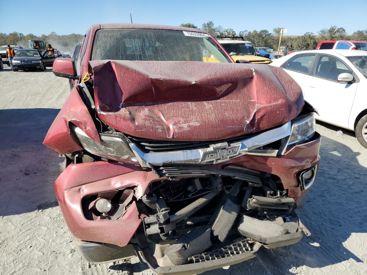2017 Chevrolet Colorado VIN 1GCGTCEN3H1283818 Copart auction photo, front end damage thumbnail 4