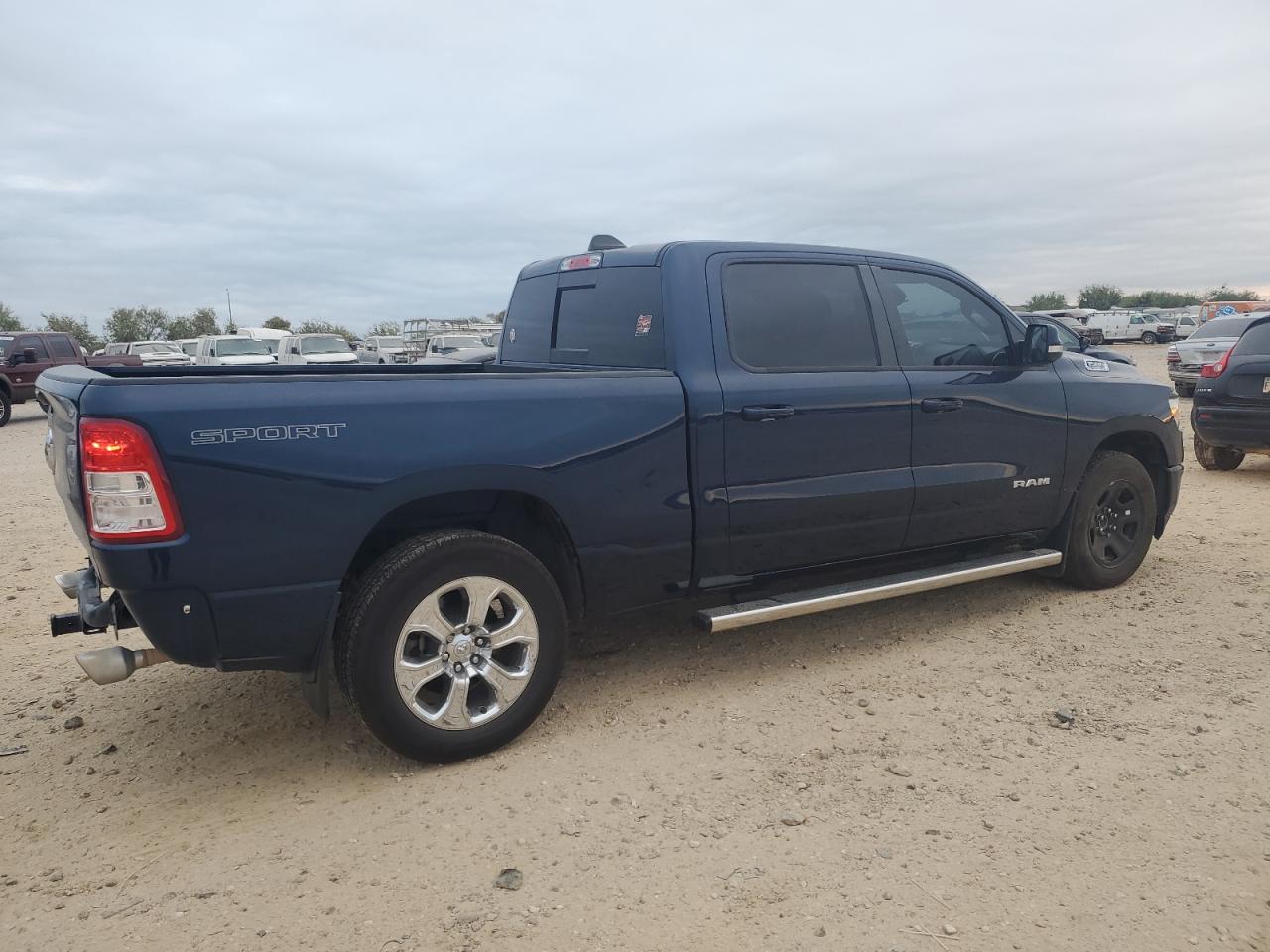 2022 RAM 1500 VIN 1C6RREMT0NN475485 Copart auction photo, side / rear end damage thumbnail 3