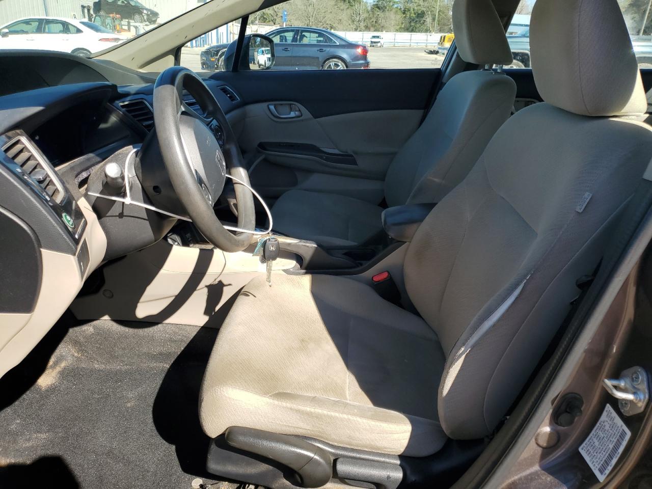 2013 Honda Civic VIN 2HGFB2F52DH563055 Copart auction photo, front end / side damage thumbnail 7