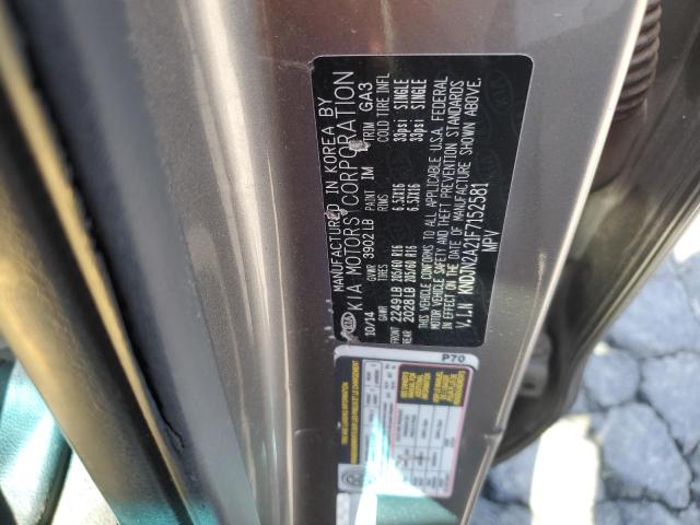 2015 KIA Soul VIN KNDJN2A21F7152581 Copart auction photo, front end / side damage thumbnail 12