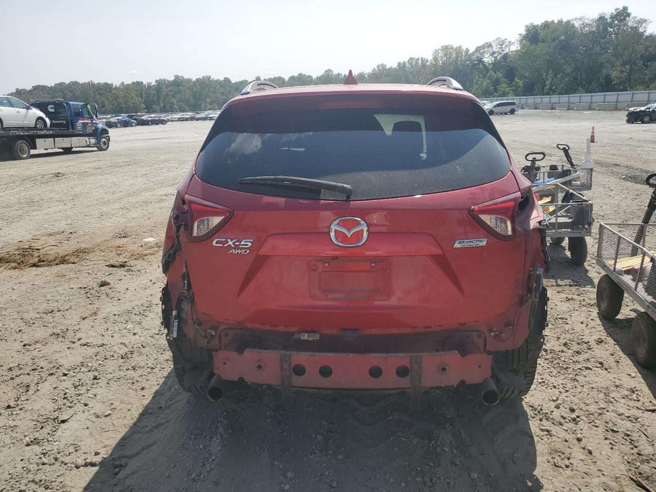 2016 Mazda CX-5 VIN JM3KE4DY6G0643889 Copart auction photo, all over damage thumbnail 6