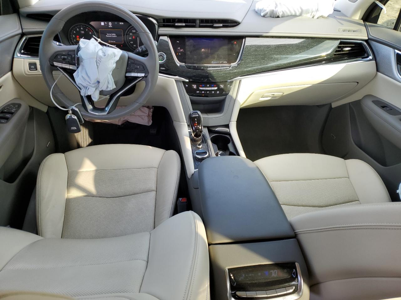 2021 Cadillac XT6 VIN 1GYKPCRS6MZ205831 Copart auction photo, front end / side damage thumbnail 8
