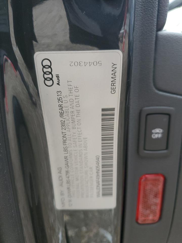 2017 Audi A4 VIN WAUDNAF49HN054640 Copart auction photo, front end / side damage thumbnail 12
