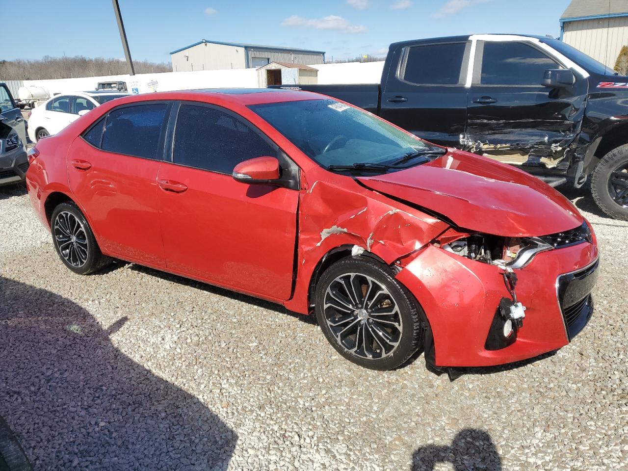 2014 Toyota Corolla VIN 5YFBURHE9EP011836 Copart auction photo, front end damage thumbnail 4