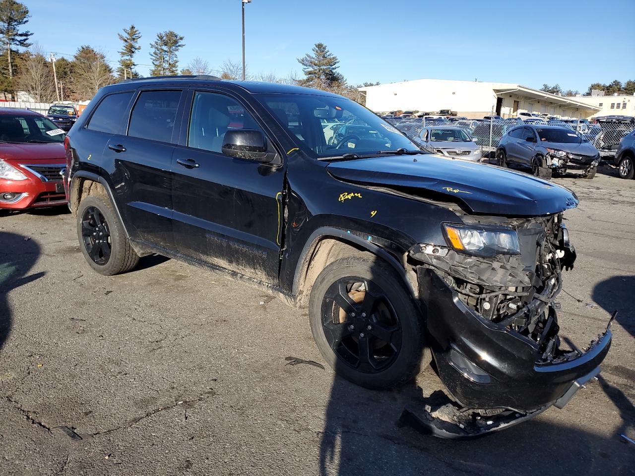 2019 Jeep Grand Cherokee VIN 1C4RJFAG0KC569435 Copart auction photo, front end damage thumbnail 4