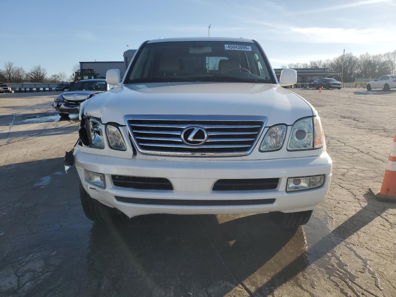 2007 Lexus LX VIN JTJHT00W874024934 Copart auction photo, front end damage thumbnail 5