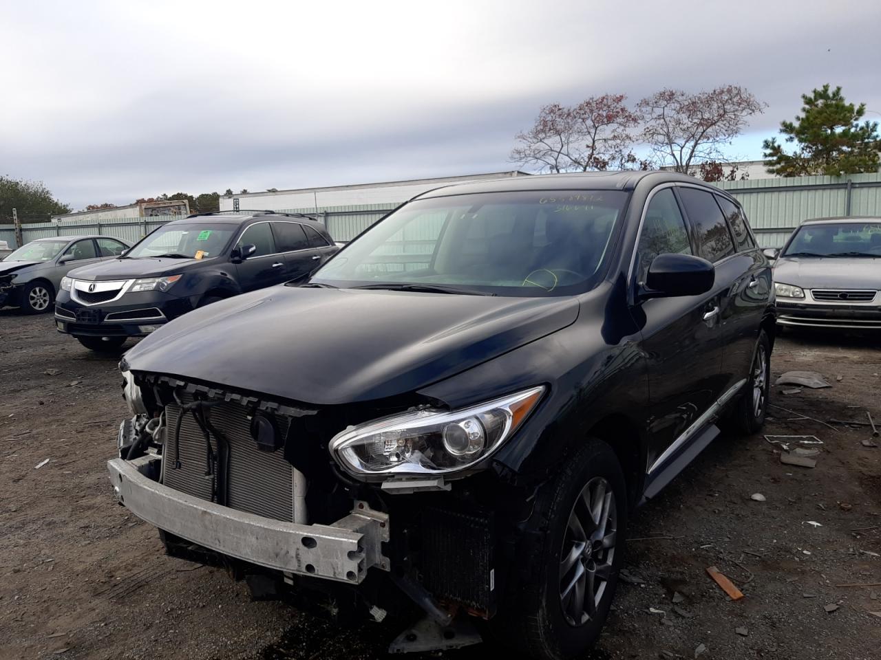 2013 Infiniti JX VIN 5N1AL0MMXDC316644 Copart auction photo, front end damage thumbnail 2