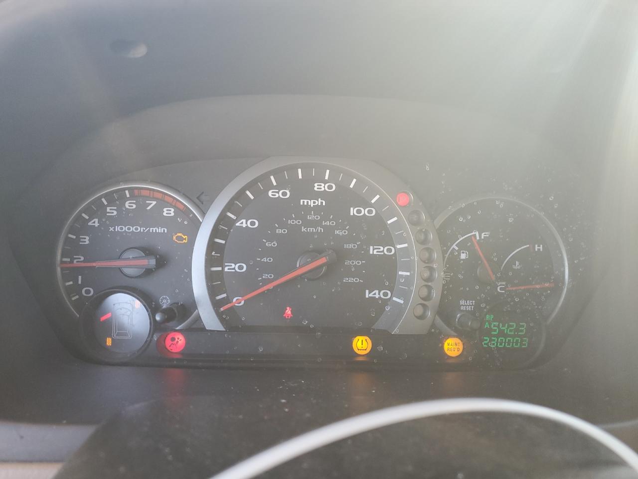 2005 Honda Pilot VIN 5FNYF18465B008630 Copart auction photo, water/flood / front end damage thumbnail 9